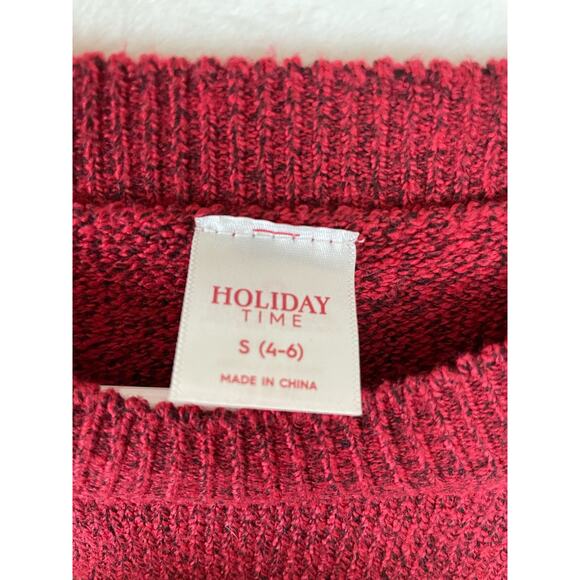 Holiday Time Christmas star sequin pullover sweater womens small 0612 - Picture 4 of 7
